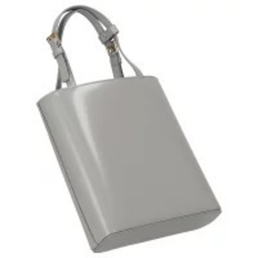 Prada handbag leather gray